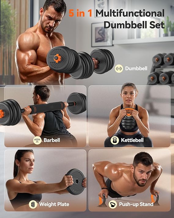 All in One barbell and dumbbell